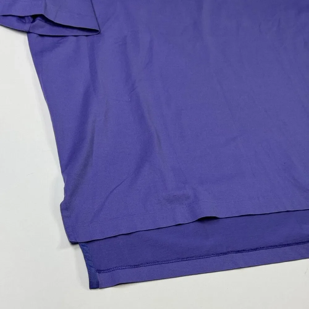 Vintage Polo Golf Ralph Lauren Mens Purple Polo Shirt White Pony Size M‎